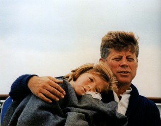John F. Kennedy con la figlia Caroline